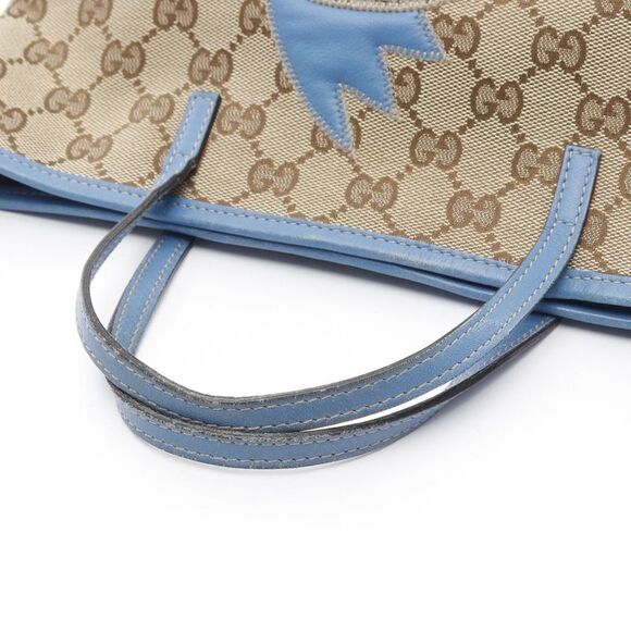 Gucci Children's Zoo Papagallo GG Canvas Tote Bag Canvas PVC Coated Canvas - Picture 6 of 6